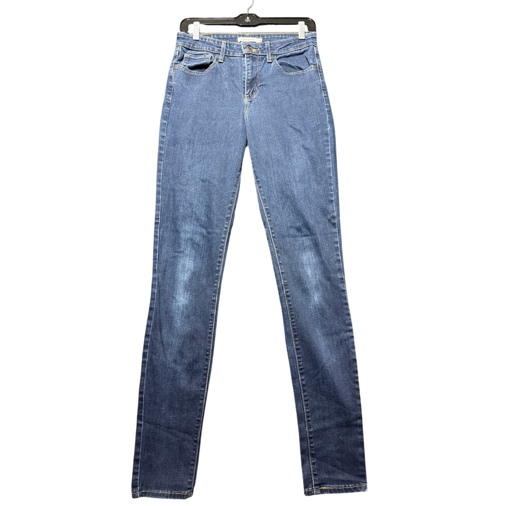 Levi's 721 High Rise Skinny Jeans Womens 28 Blue Excellent Stretch Denim